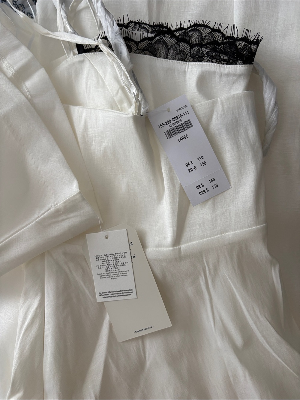Abercrombie & Fitch White Square-Neck Maxi Dress with Spaghetti Straps - Picture 4 of 10